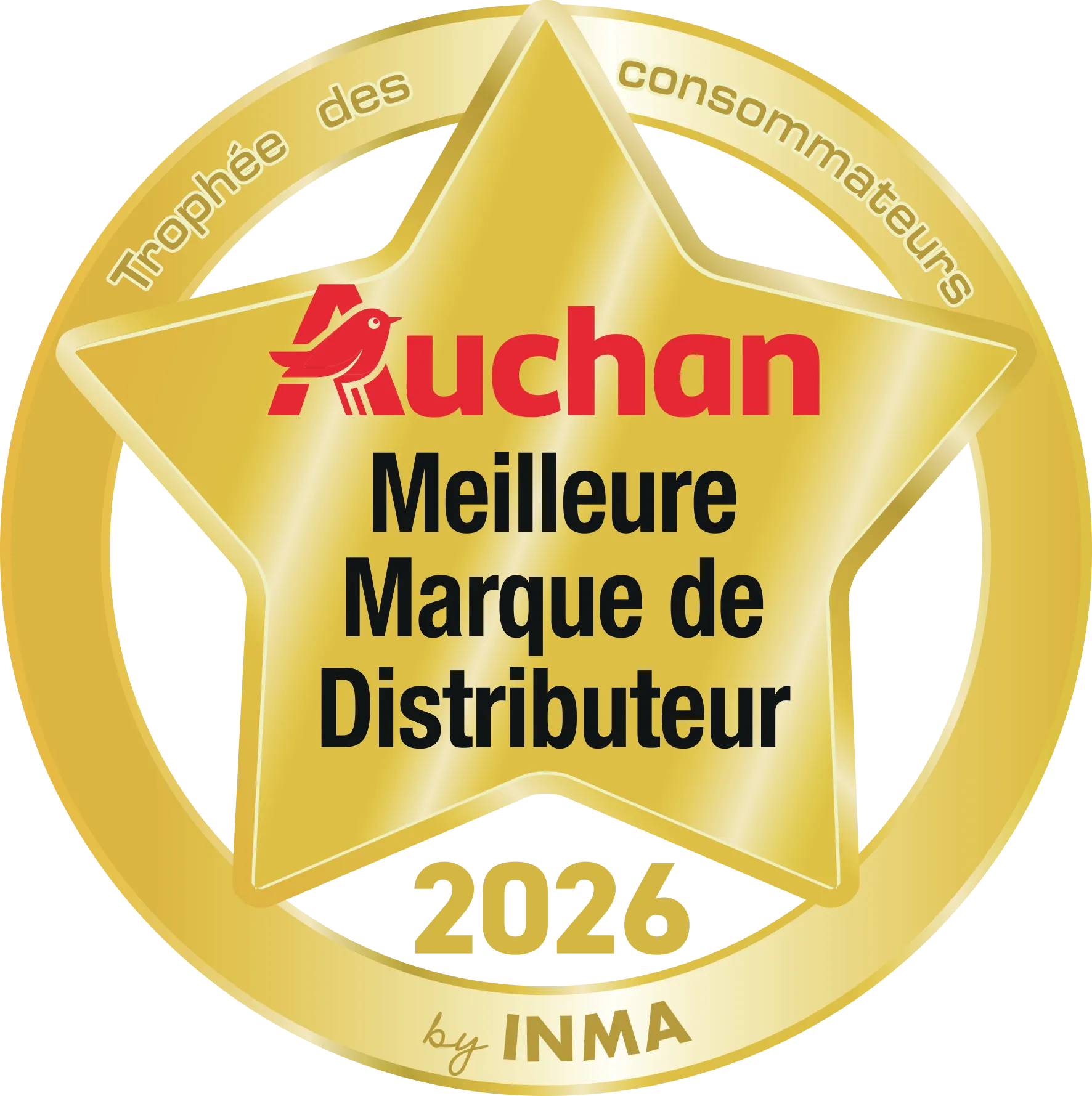 Badge Lauréat Produits Marque Auchan
